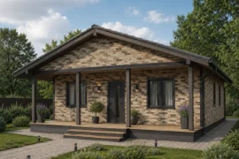 ЕДНОЕТАЖНА SIP КЪЩА 54 М² С ВЕРАНДА